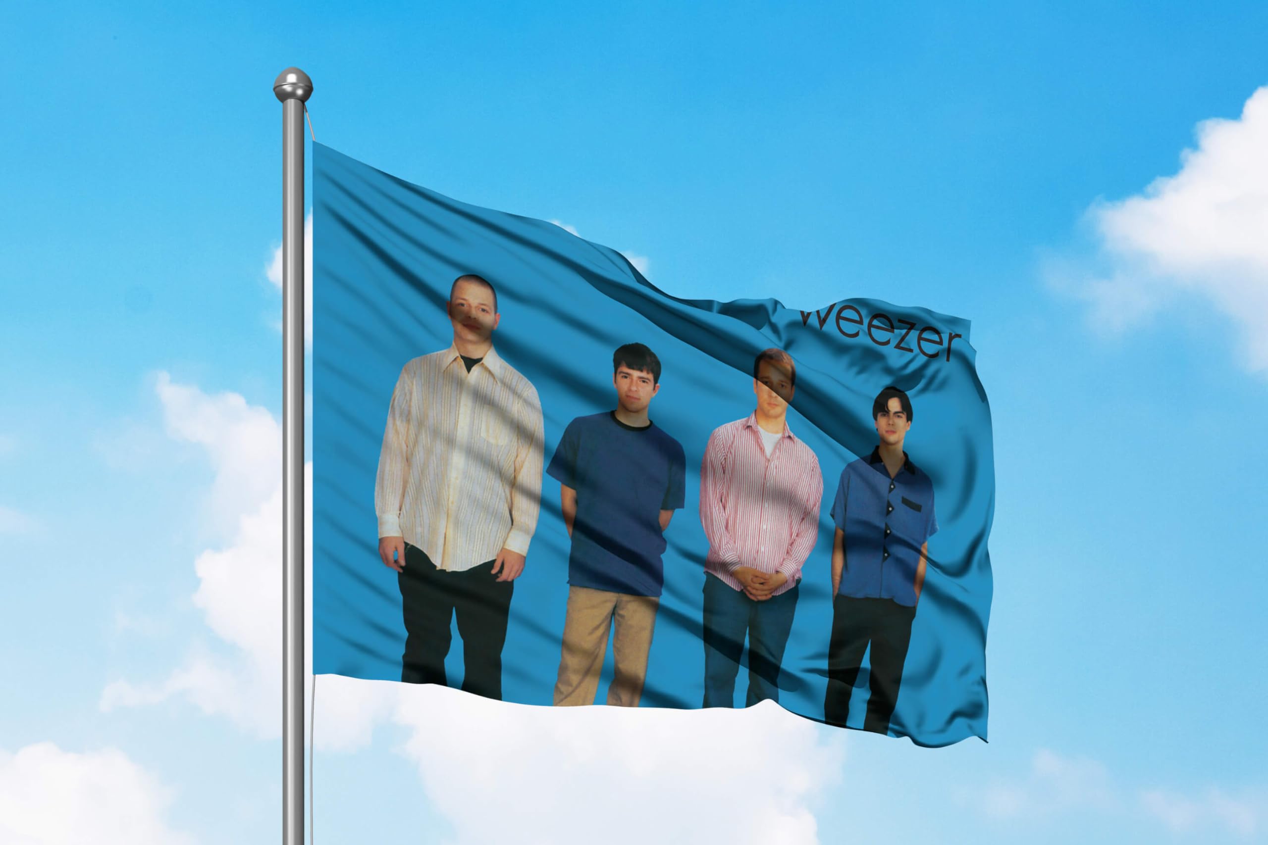Amazon.com : Weezer Blue Decorative Flag 3' x 5' : Patio, Lawn